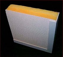 Cutaway view of wall panel